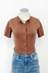 Short Sleeve Shrunken Cardi