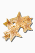 Hand Painted Hair Clip - Celestial Stars