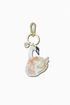 Hand Painted Bag Charm - Bow Swan