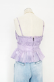 Sylvan Shirred Peplum Top