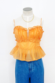 Sylvan Shirred Peplum Top