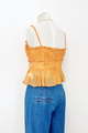 Sylvan Shirred Peplum Top