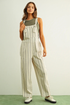 Natural Stripe Overall