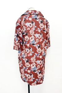 Tapestry Short Sleeve Shirt Dress