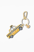 Hand Painted Bag Charm - Taxicab