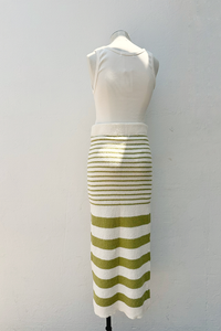 Tini Knit Stripe Midi Skirt