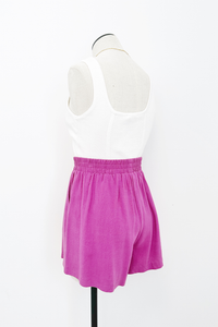 Violet Linen Shorts