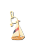 Hand Painted Bag Charm - Americana Sailboat