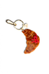 Hand Painted Bag Charm - Bow Croissant
