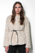 Yuri Collarless Faux Fur Jacket