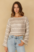 Sequin Mesh Sweater