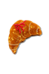 Hand Painted Hair Clip - Bow Croissant