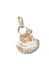 Hand Painted Bag Charm - Seashell