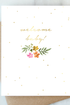 Welcome Baby Card