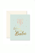 Welcome Little Baby Tassels Card