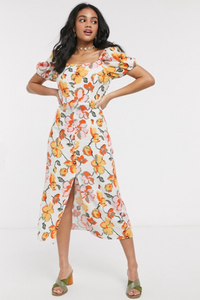 That 70's Clear Belted Midi Dress