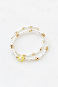 MOP Daisy Bracelet Set