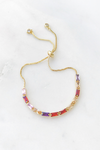 Rainbow Baguette Bracelet