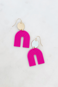 Ridge U Earrings