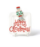 SH Happy Christmas White Small Dot 9.25 Mini Platter