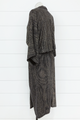 Metallic V-Neck Ruched Dress