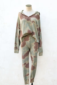 Wilderness Tie Dye Thermal Hoodie