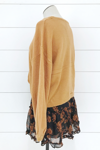 Soft Bubble Sleeve Sweater