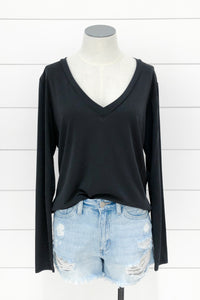 Cupro Long Sleeve Top