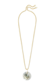Jolie Long Pendant Gold Gray Illusion