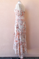 Apricot Ruffle Maxi Dress