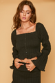 Aria Long Sleeve Crop Top