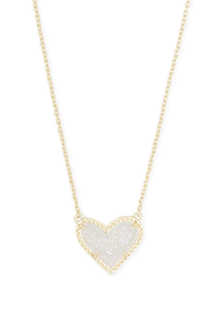 Ari Heart Druzy Necklace