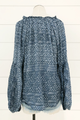Balloon Sleeve Peasant Blouse
