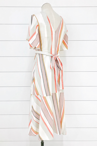 Beach Stripe Flutter Dress