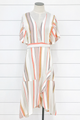 Beach Stripe Flutter Dress