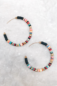 Beaded Hoops