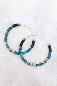 Beaded Hoops