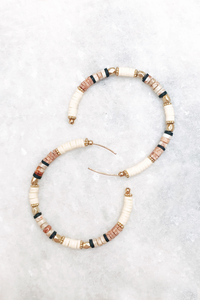 Beaded Hoops