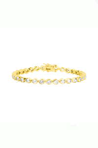 Lily Tennis Bracelet-Gold