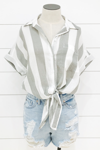 Brooklyn Texture Stripe Top