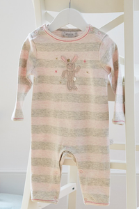 Stripe Bunny Babygro Onesie