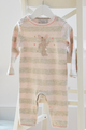 Stripe Bunny Babygro Onesie