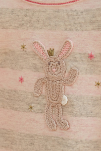 Stripe Bunny Babygro Onesie