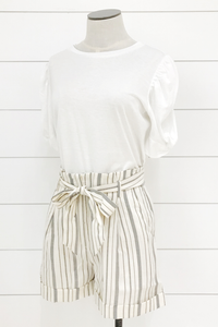 Business or Pleasure Striped Shorts