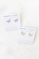 CZ Butterfly Studs