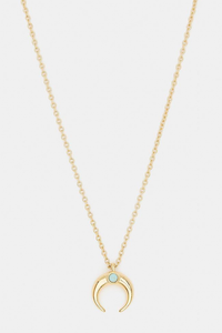 Cayne Crescent Charm Adjustable Necklace