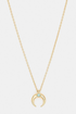 Cayne Crescent Charm Adjustable Necklace