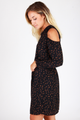 V Neck Cold Shoulder Dress - House of Lucky