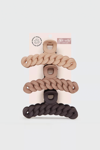 Eco Friendly Chain Claw Clip 3pc