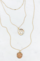Triple Necklace With Discs